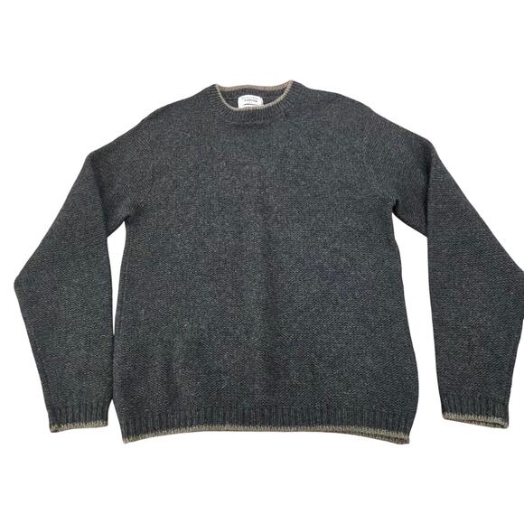 Citation Club by Puritan Wool Men's Crewneck Pullover Sweater Green/Tan size 42 - Picture 2 of 4